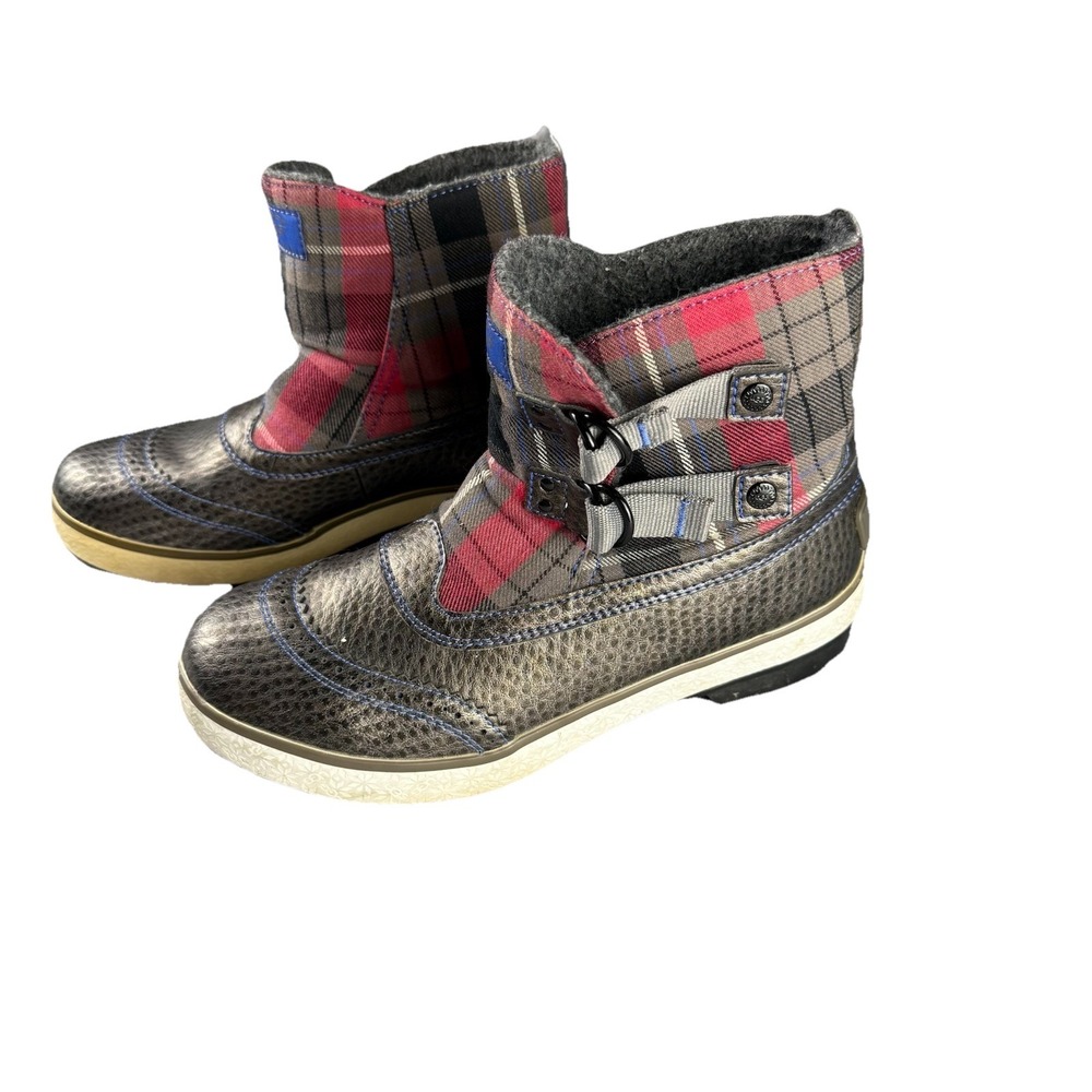 UGG‎ Women's Marais Plaid Wool Waterproof Lined Boots Size 7/ 38 ~ 1001797